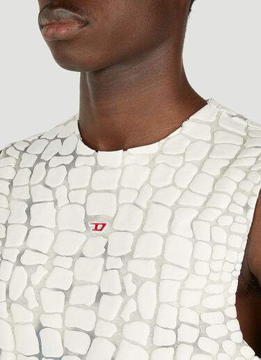 Diesel 엠보싱 탱크탑 화이트 dsl0152027