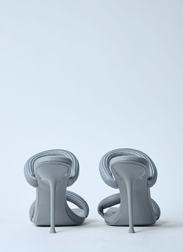 Alexander Wang Julie Tubular Heeled Sandals Grey awg0259033