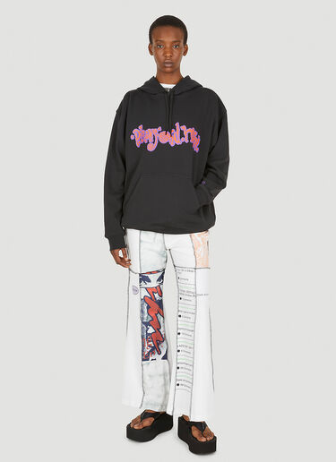 LN-CC® - P.A.M.: Text Kurlz Hooded Sweatshirt - Black P.A.M. Text Kurlz Hooded Sweatshirt Black pam0347005