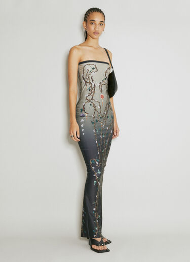 DI PETSA Fig Tree Print Maxi Dress Black dip0254004