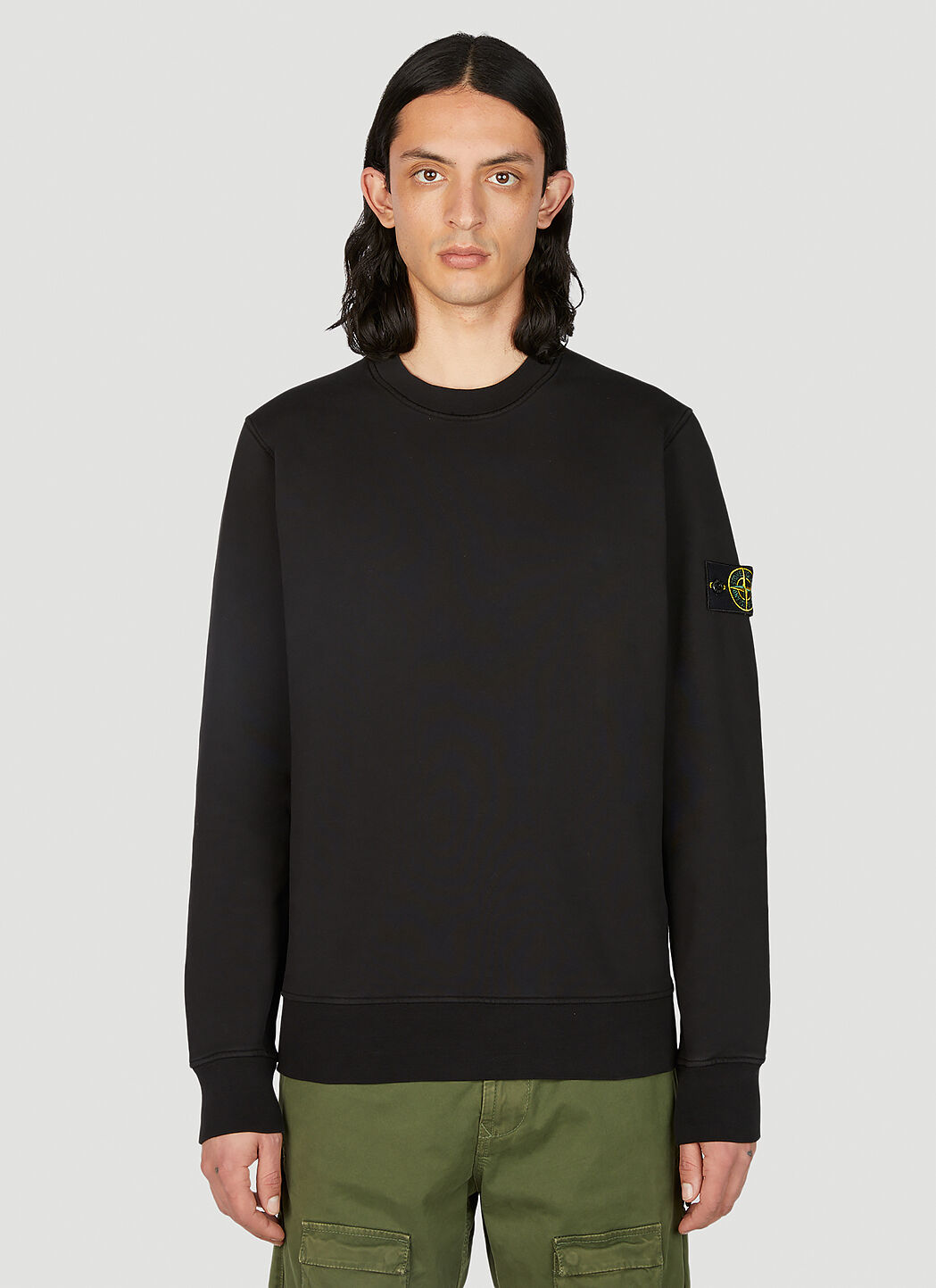 Stone island patch sweatshirt deals