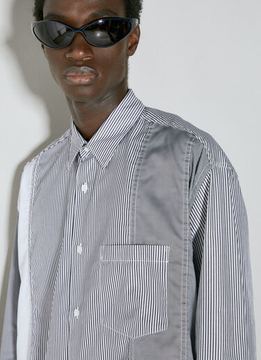 Comme des Garçons Homme Long Sleeve Panelled Shirt Grey cdh0154003