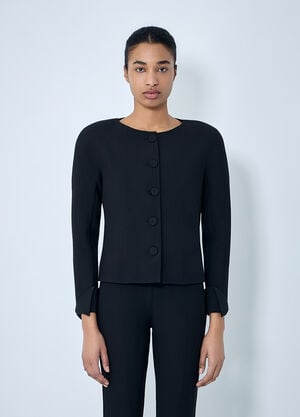 Chloé Collarless Fitted Jacket Black chl0264002