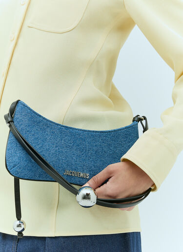 Jacquemus 르 비주 펄 숄더백 블루 jac0256067