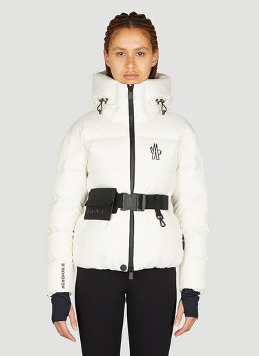 Moncler Grenoble Bouquetin Belted Padded Jacket White mog0253005