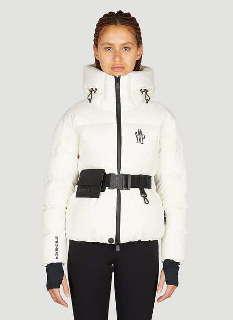 Moncler Grenoble Bouquetin ベルト付きパッドジャケット ブラック mog0253026