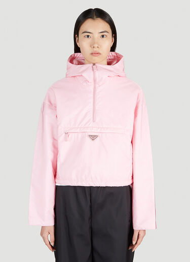 Prada Re-Nylon Hooded Jacket Pink pra0252007