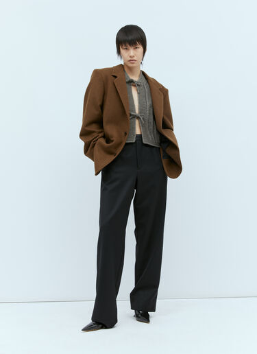 Lemaire Textured Stitch Vest Grey lem0254012