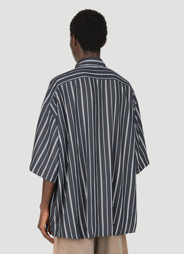 Acne Studios 条纹短袖衬衫 黑色 acn0154012