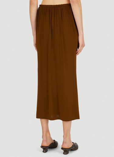 Y/Project Belted Arc Skirt Brown ypr0249008