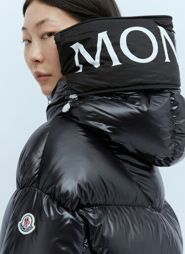 Moncler Hooded Huppe Short Down Jacket Black mon0254007