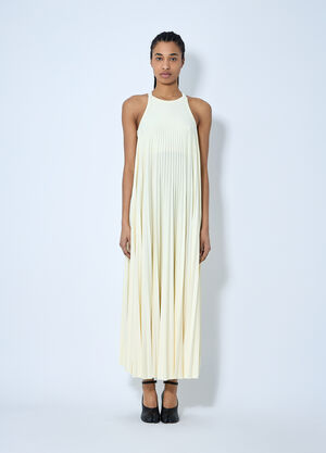 Sportmax Pleated Jersey Dress Beige spx0259001