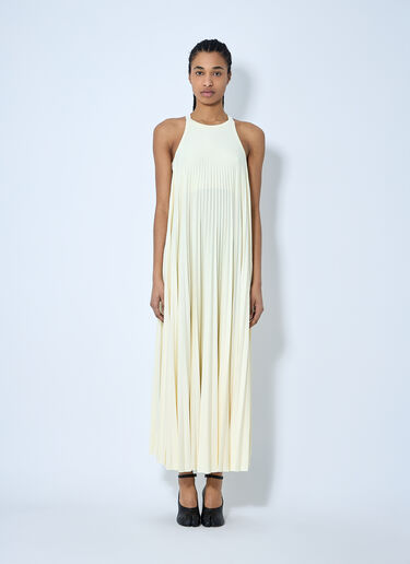 Sportmax Pleated Jersey Dress Yellow spx0260003