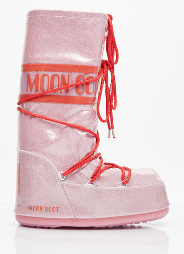 Moon Boot Icon Glitter Boots Pink mnb0354008