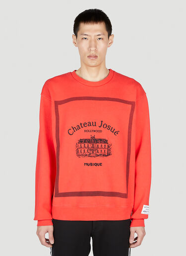 Gallery Dept. Musique Crew Neck Sweatshirt Red gdp0150038