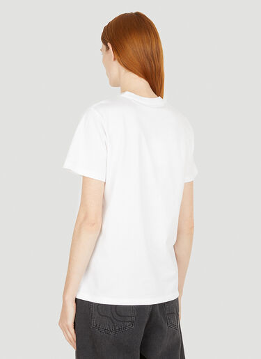 GANNI Graphic Print T-Shirt White gan0251017