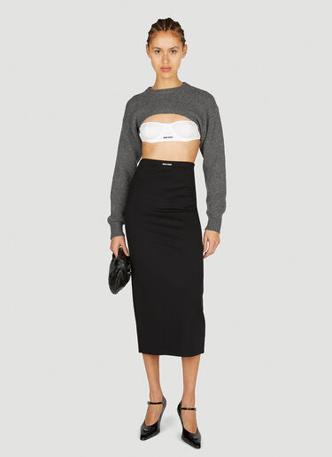 Miu Miu Logo Bra White miu0252023