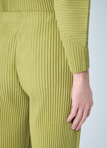 Homme Plissé Issey Miyake Straight Pleated Pants Green hmp0159002