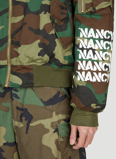 Nancy Camouflage Bomber Jacket Green ncy0153007