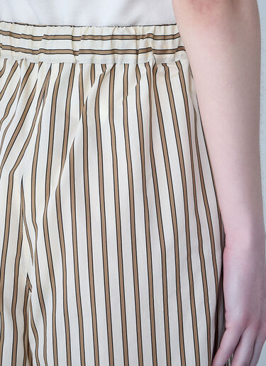 Max Mara Wide-Leg Drawstring Trousers Beige max0264009