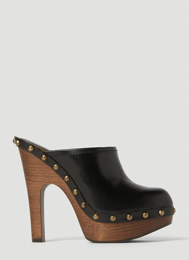 Saint Laurent Joan High Heel Mules Black sla0251174
