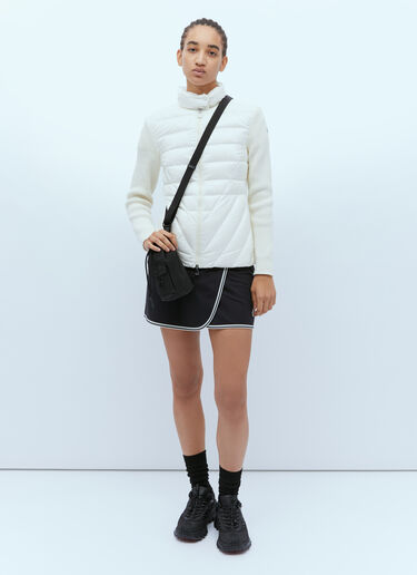 Moncler 拉链衬垫开衫 白色 mon0255039