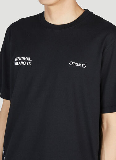 Logo T-Shirt 7 Moncler Fragment Logo T-Shirt Black mfr0354005