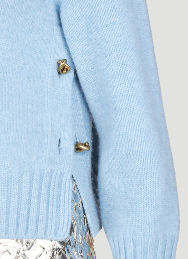Felted Wool Sweater Bottega Veneta Felted Wool Sweater Blue bov0253077