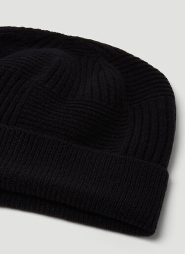 Intreccio Knit Beanie Hat Bottega Veneta Intreccio Knit Beanie Hat Black bov0149023