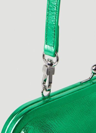 Vivienne Westwood Injected Orb Clutch Bag Green vvw0251065