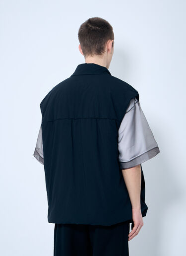 Dries Van Noten パッド入りガーバーベスト  ネイビー dvn0160012