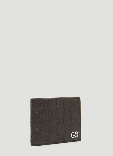 Gucci GG Bi-Fold Leather Wallet Black guc0129059