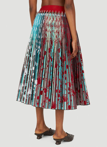 Chopova Lowena Carabiner Pleated Skirt Red cho0251004