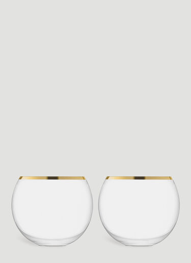 LSA International Set of Two Luca Tumbler Glasses Gold wps0670207