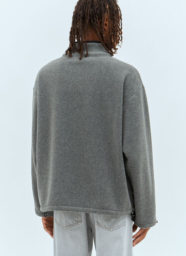 Miu Miu Fleece Sweatshirt Grey miu0158003