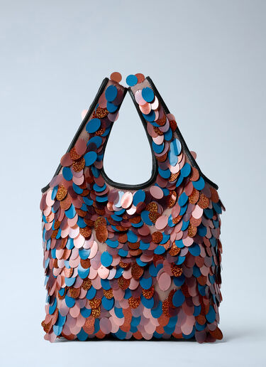 Sequinned Tote Bag Dries Van Noten Sequinned Tote Bag Burgundy dvn0262035