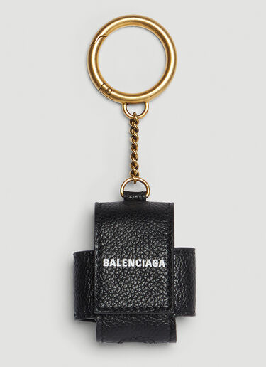 Balenciaga Logo AirPods Case Black bal0245075