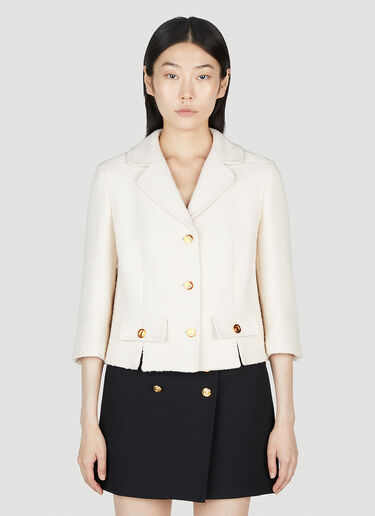 Gucci 珠皮呢夹克 乳白色 guc0253035