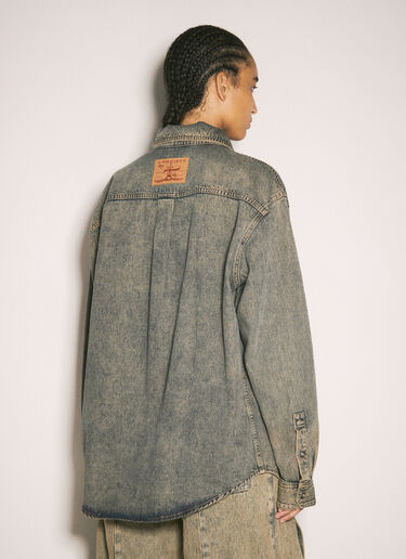 Hook And Eye Denim Shirt Y/Project Hook And Eye Denim Shirt Grey ypr0258001