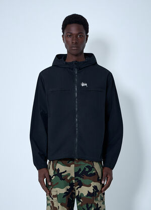 Stüssy Hooded Zip-Up Jacket Black sts0164001