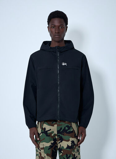 Stüssy Hooded Zip-Up Jacket Black sts0164001