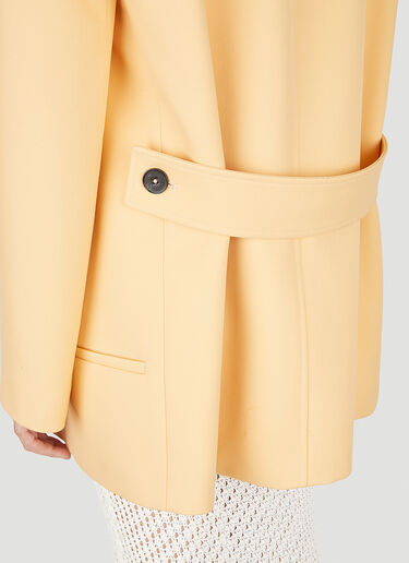 Jil Sander Oversized Collarless Blazer Orange jil0248001