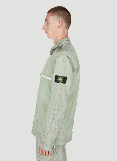Stone Island Compass Patch Overshirt Green sto0152027