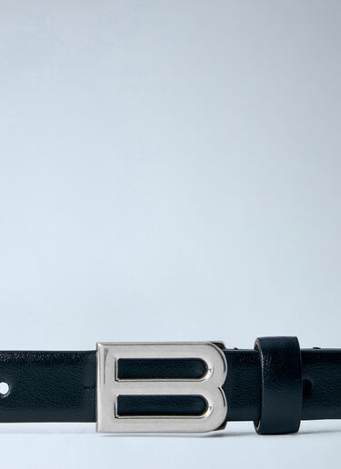 LN-CC® - Balenciaga: Bolero B Smooth Leather Belt - Black Balenciaga Bolero B Smooth Leather Belt Black bal0266034