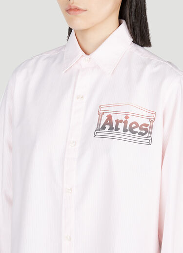 オックスフォード ストライプシャツ Aries オックスフォード ストライプシャツ ピンク ari0252001