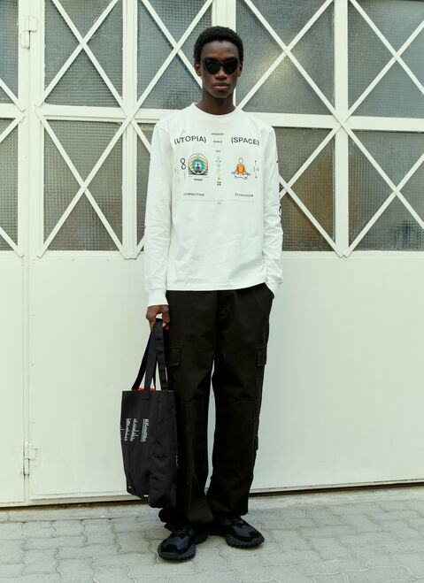 Space Available Inner Space Long-Sleeve T-Shirt Orange spa0354004