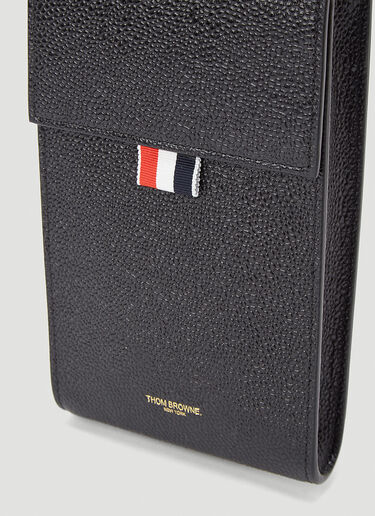 Three Striped Phone Pouch Thom Browne Three Striped Phone Pouch Black thb0143011