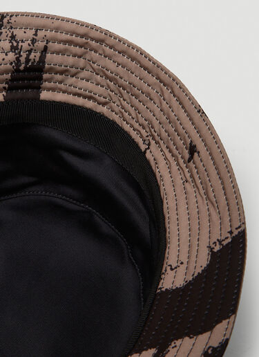 Graffiti Bucket Hat Alexander McQueen Graffiti Bucket Hat Brown amq0149054
