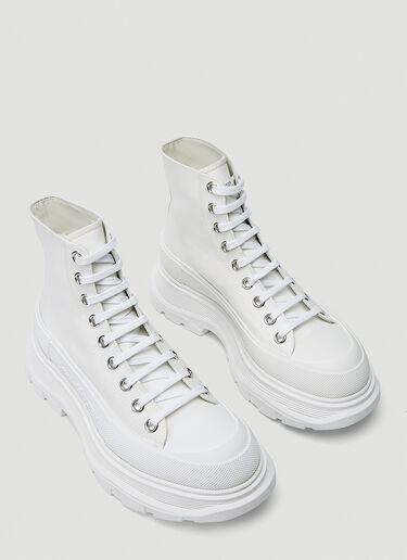 Alexander McQueen Tread Slick Boots White amq0243101