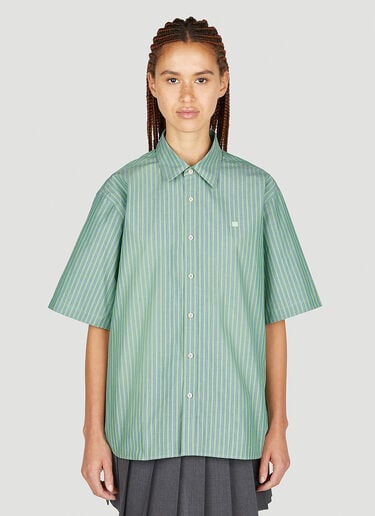 Striped Shirt Acne Studios Striped Shirt Green acn0351010